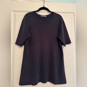 MM Lafleur Blue Knit Top